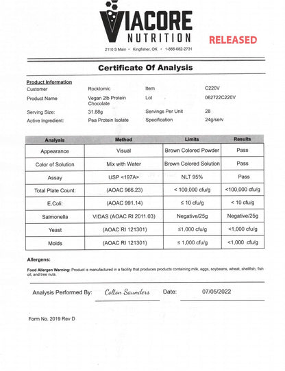 2lbs V Power Chocolate